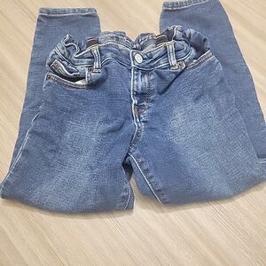 Gymboree Clean Girl Minimalist Core Distressed Girls Jeans Super Skinny Size 7